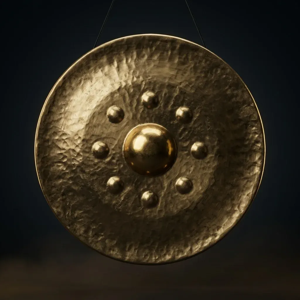 Raw-Brass Thai Gong
